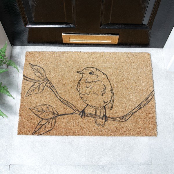 Wycieraczka z włókna kokosowego 40x60 cm Pencil Robin – Artsy Doormats-image-2