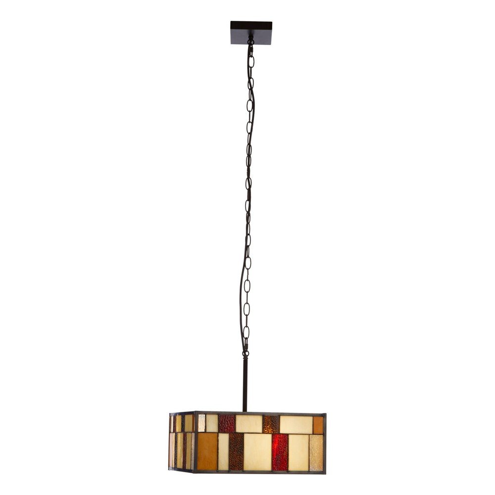 Metalowa lampa wisząca ze szklanym kloszem Waldorf – Premier Housewares