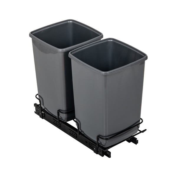 Zestaw 2 szarych koszy na śmieci Addis In-Cupboard Bin, 10 l-image-4