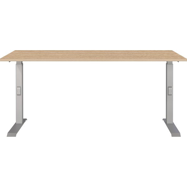 Biurko z regulowaną wysokością z blatem w dekorze dębu 80x160 cm Downey – Germania-image-1