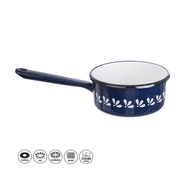 Niebieski emaliowany rondelek Orion, 0,6 l-image-2