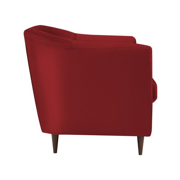 Czerwona aksamitna sofa Kooko Home Glam, 125 cm-image-3
