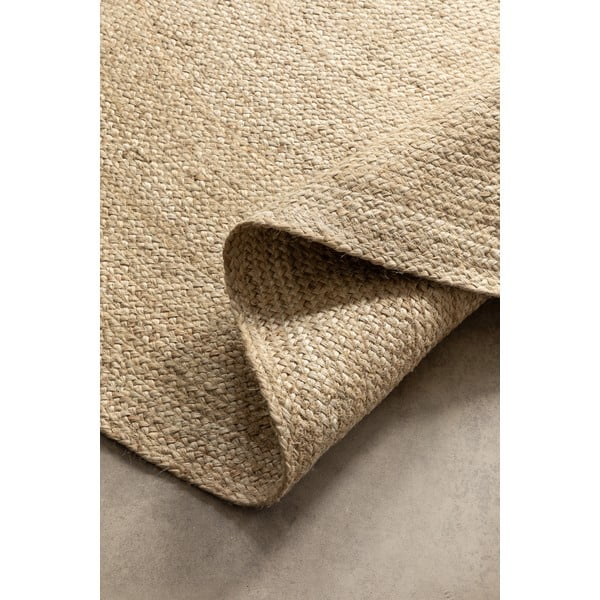 Okrągły dywan z juty dwustronny w kolorze kości słoniowej ø 140 cm Braided – Hanse Home-image-2