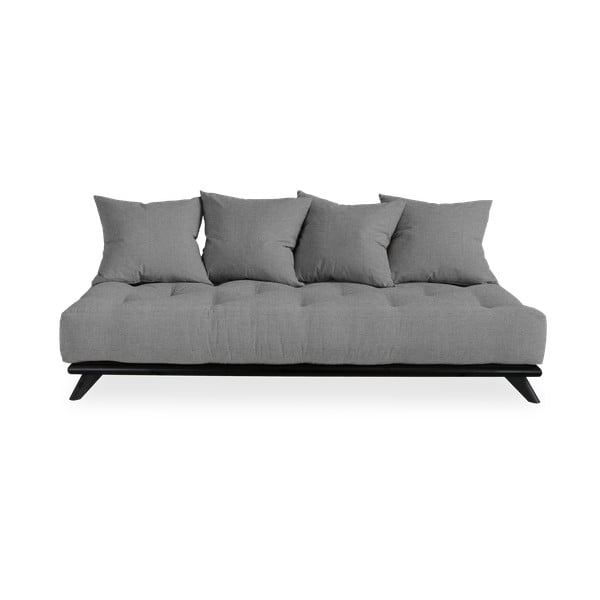 Sofa z szarym obiciem Karup Design Senza Black/Granite Grey