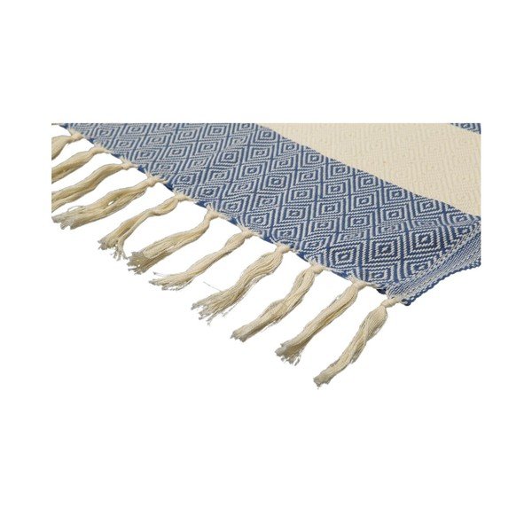 Ręcznik hammam Diamonds Blue, 100x180 cm-image-3