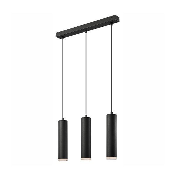 Czarna lampa wisząca − LAMKUR