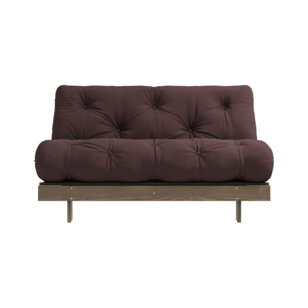 Ciemnobrązowa rozkładana sofa 140 cm Roots – Karup Design