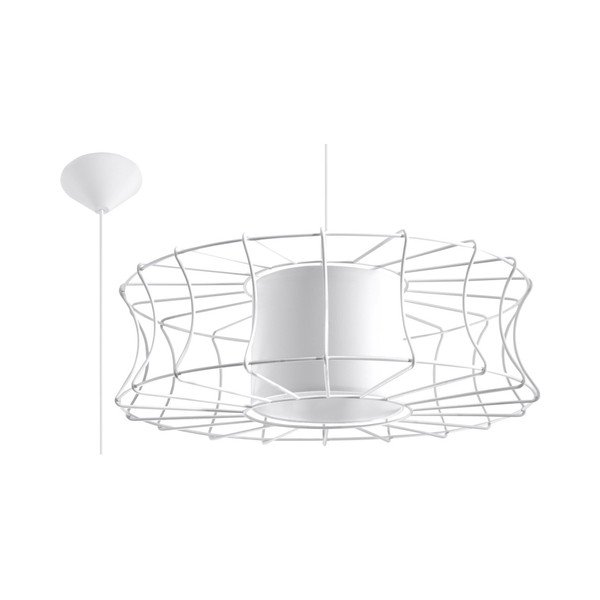 Biała lampa wisząca Sollux Parla-image-1