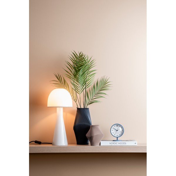 Ciemnoniebieski wazon z żywicy polimerowej (wysokość 30 cm) Twisted Rib – PT LIVING-image-1