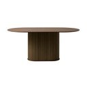 Brązowy stół z blatem w dekorze dębu 95x180 cm Nola – Unique Furniture