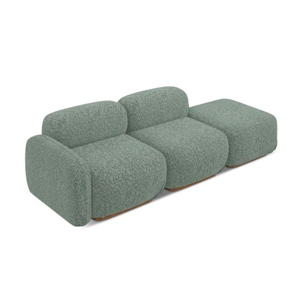 Jasnozielony szezlong modułowy (lewostronny) Ailani – Makamii-image-3