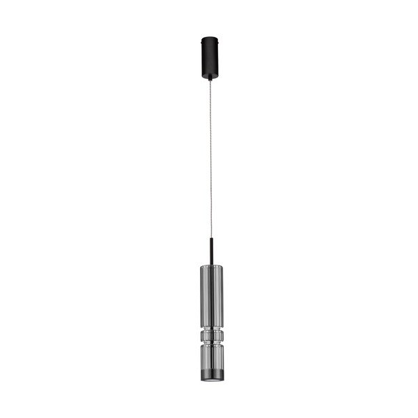 Szara szklana lampa wisząca LED ø 8 cm Bento – Nova Luce