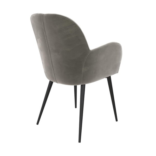 Szary tapicerowany fotel jadalniany Fitz – Støraa-image-2