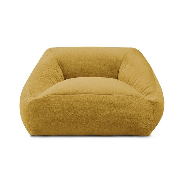 Żółty worek do siedzenia z imitacji futra Lilibet – Bobochic Paris-image-2