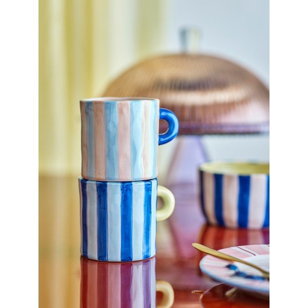 Niebieskie/różowe kubki zestaw 2 szt. ceramiczne 250 ml Phoenix – Bloomingville-image-1