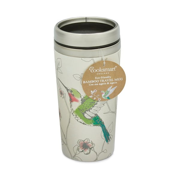 Zielono-szary kubek podróżny 500 ml Hummingbirds – Cooksmart ®