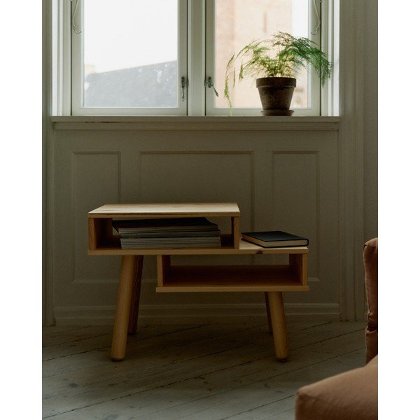 Stolik z drewna sosnowego w czarnym kolorze Karup Design Hako-image-4