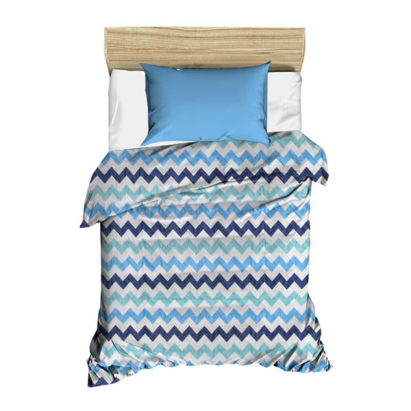 Niebieska pikowana narzuta na łóżko Cihan Bilisim Tekstil Linea, 160x230 cm