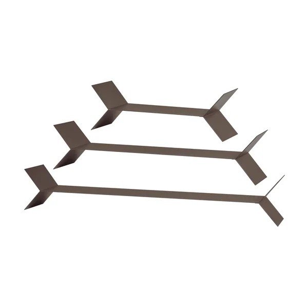 Brązowe metalowe półki zestaw 3 szt. 80 cm Lorin – WOOOD-image-3