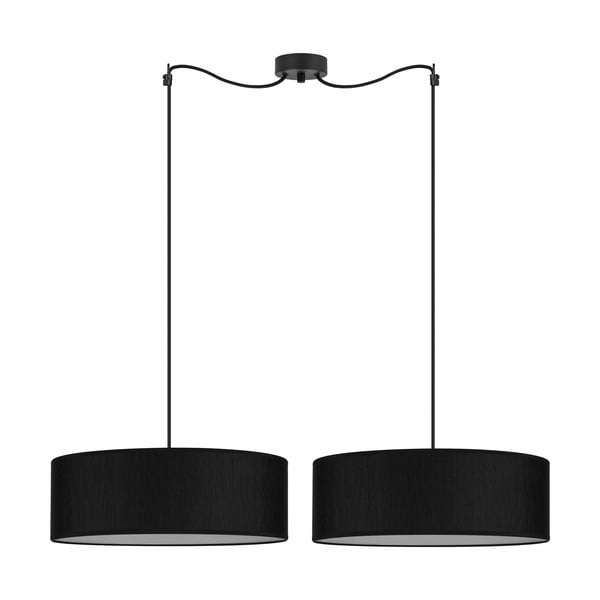 Czarna podwójna lampa wisząca Sotto Luce Doce XL, ⌀ 45 cm