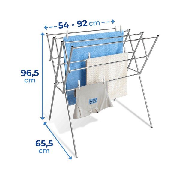 Suszarka na pranie w kolorze srebra z połyskiem 8 m – Wenko-image-3