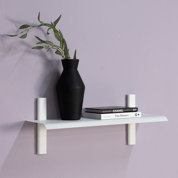 Biała metalowa półka 60 cm Hola – Spinder Design-image-1
