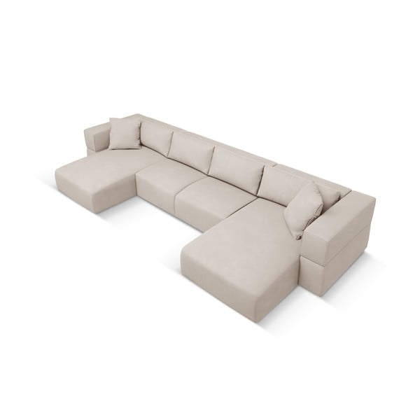 Beżowy narożnik (w kształcie litery U) Esther – Milo Casa-image-2