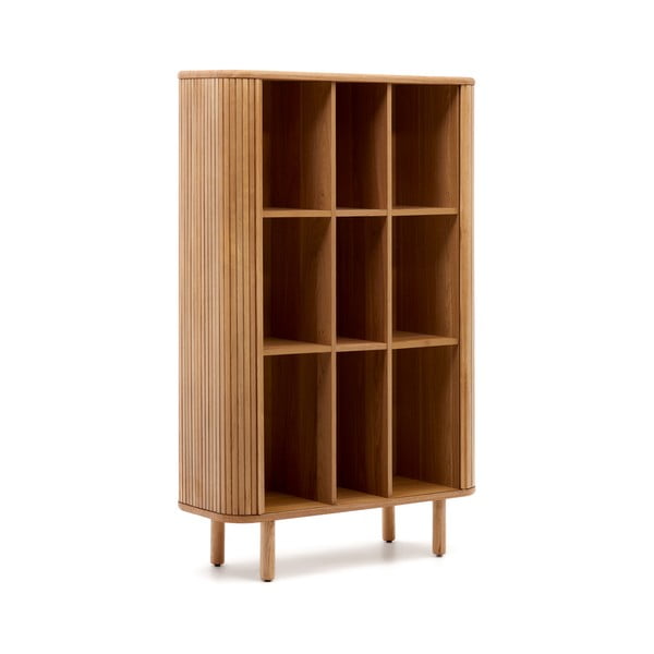 Szafka w dekorze jesionu z drzwiami przesuwnymi w naturalnym kolorze 110x160x40 cm Mailen – Kave Home-image-4