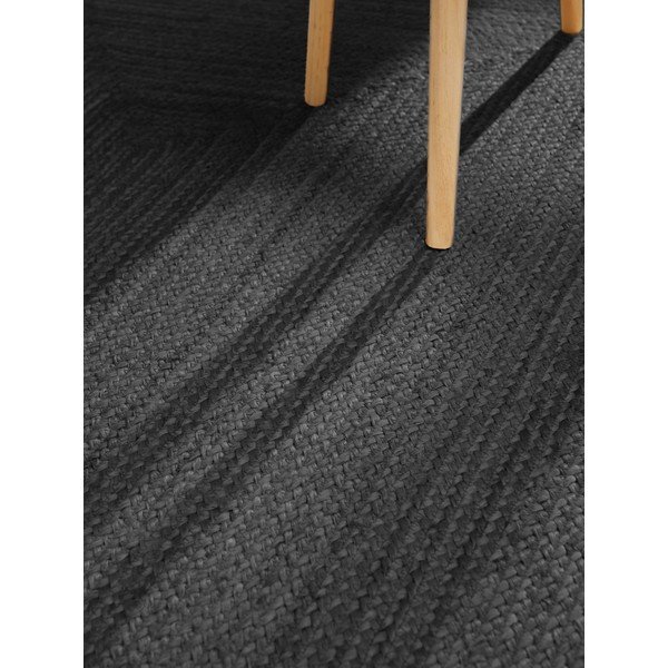 Czarny chodnik z juty dwustronny/tkany ręcznie 80x200 cm Juno – Hanse Home-image-4