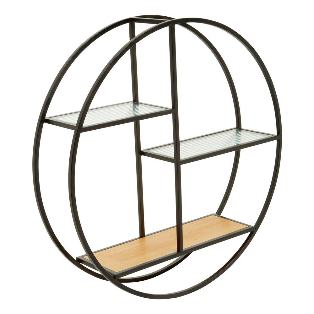 Czarna/w naturalnym kolorze wielopoziomowa metalowa półka 61 cm Mataram – Premier Housewares (zdjęcie 3)