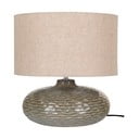 Khaki lampa stołowa ceramiczna z tekstylnym kloszem (wysokość 44 cm) Oldham – House Nordic