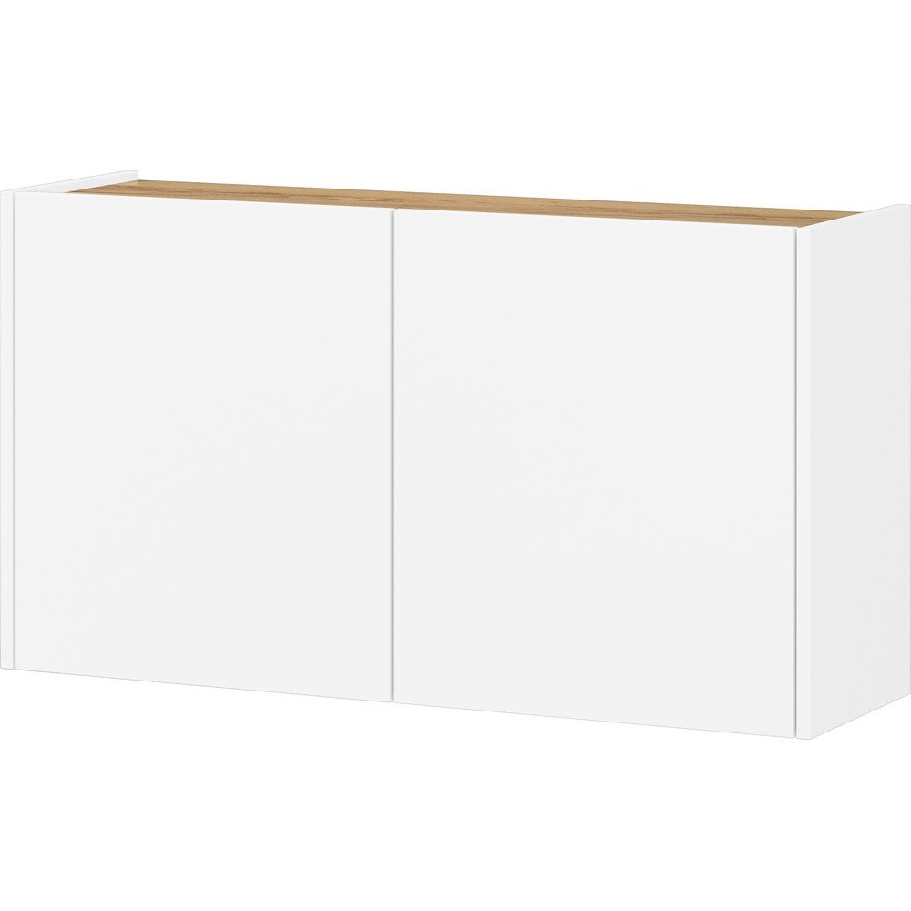 Biała szafka w dekorze dębu wisząca 93x52x29 cm Libbiano – Germania