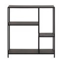 Czarny metalowy regał 80x86 cm Newcastle – Actona