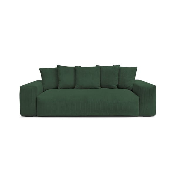 Zielona sztruksowa sofa 280 cm Voltaire – Bobochic Paris