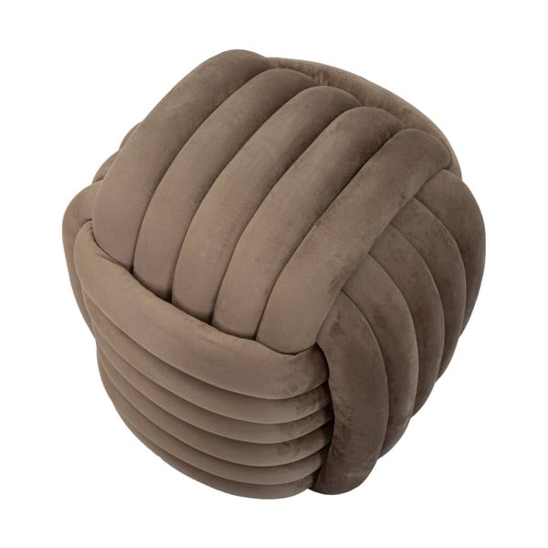 Szarobrązowy aksamitny puf Softy – Mauro Ferretti-image-3