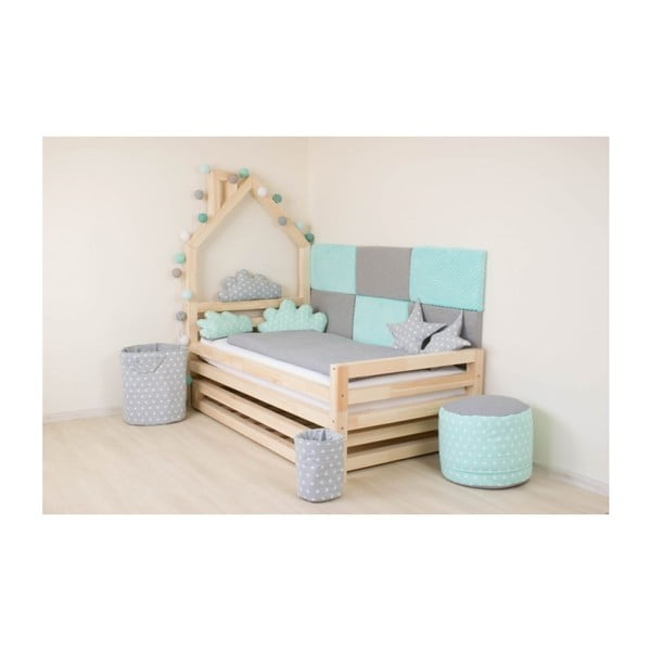 Zestaw 4 dodatkowych nóg z naturalnego drewna świerkowego do łóżka Benlemi, wys. 20 cm-image-2