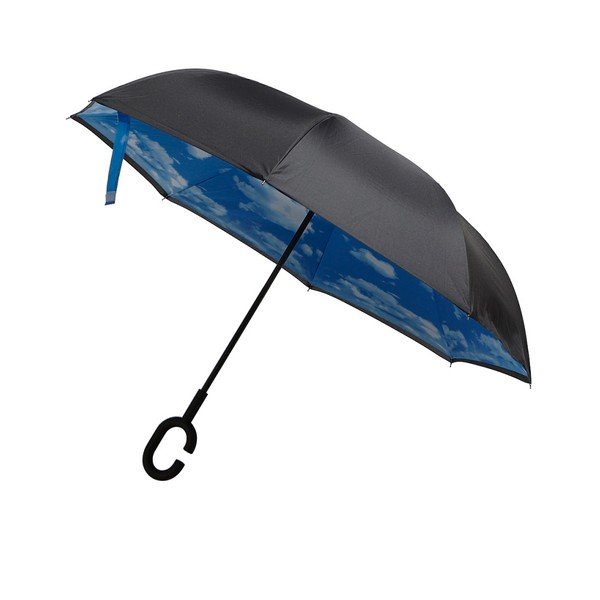 Niebiesko-czarny parasol Sky, ⌀ 110 cm-image-1
