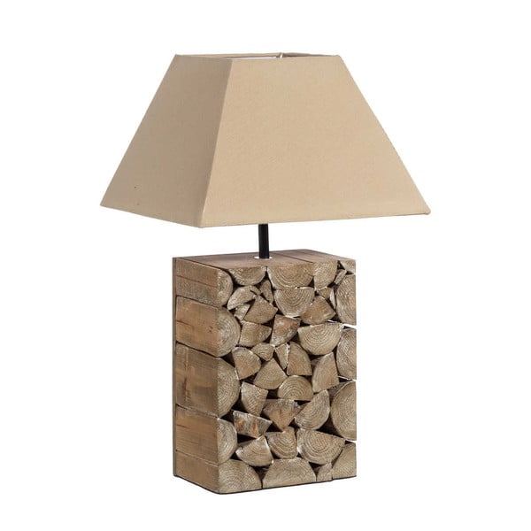 Lampa stołowa z drewna sosnowego Tropicho