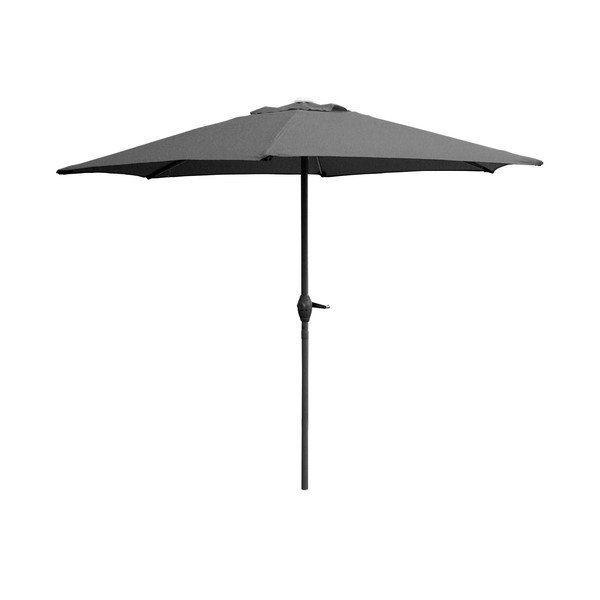 Szary parasol ogrodowy ø 230 cm – Happy Green