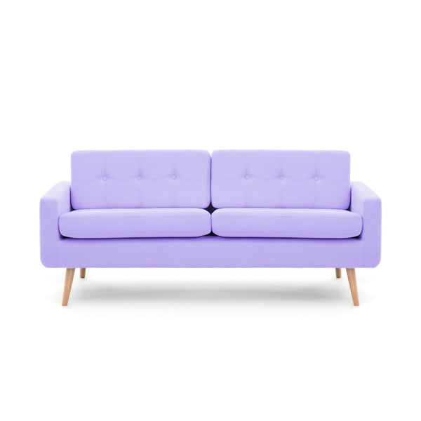 Pastelowofioletowa sofa Vivonita Ina
