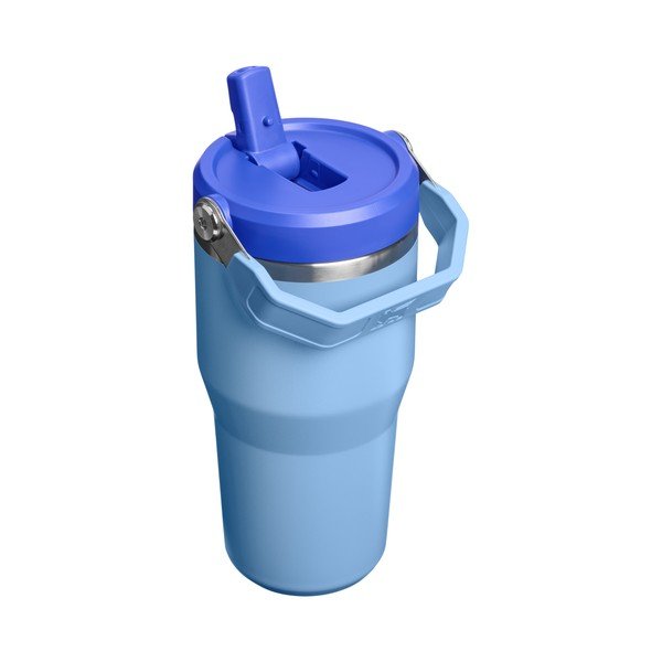 Niebieski termos ze stali nierdzewnej 600 ml IceFlow™ Flip Straw 2.0 Tumbler Blue Sky – Stanley-image-1