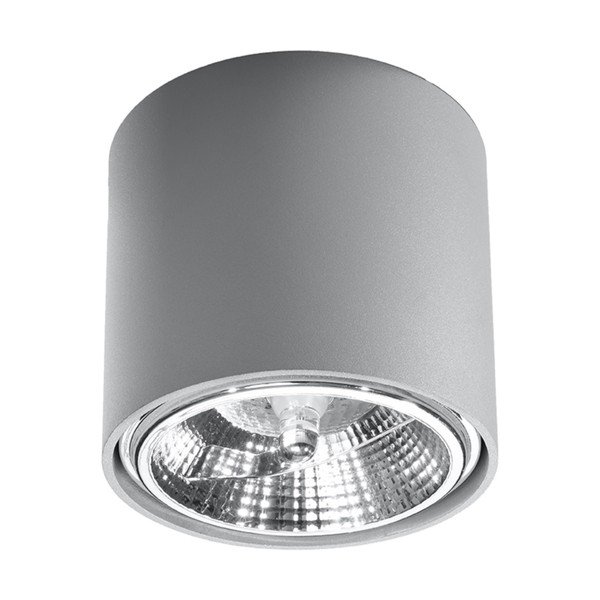 Szara lampa sufitowa Sollux Luigi