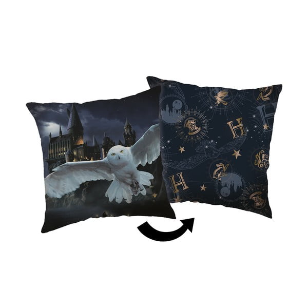 Poduszka dziecięca 40x40 cm Harry Potter "Hogwarts" – Jerry Fabrics