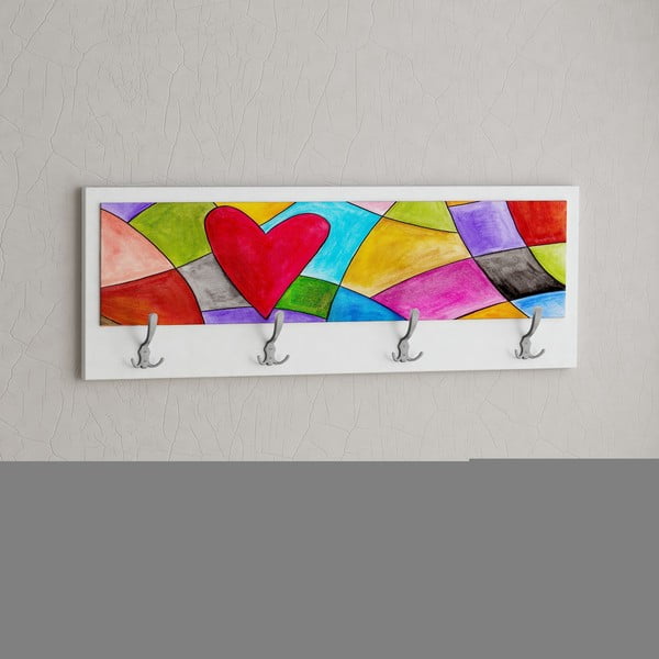 Wieszak Heart White-image-1