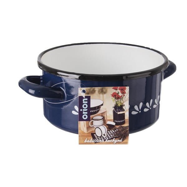 Niebieski emaliowany garnek Orion, 1,5 l-image-4