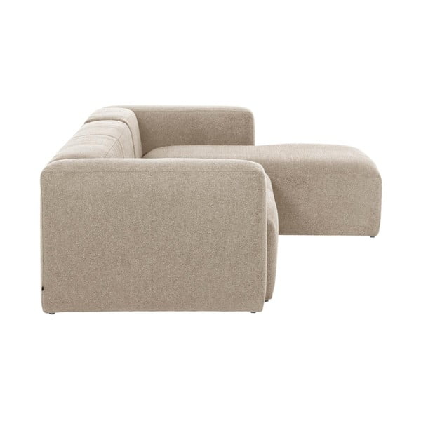 Beżowy narożnik (prawostronny) Blok – Kave Home-image-2