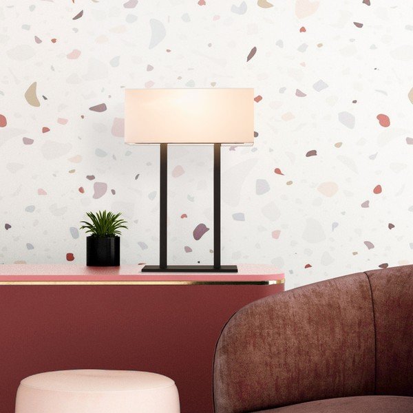 Biało-czarna lampa stołowa (wysokość 52 cm) Salihini – Opviq lights-image-3