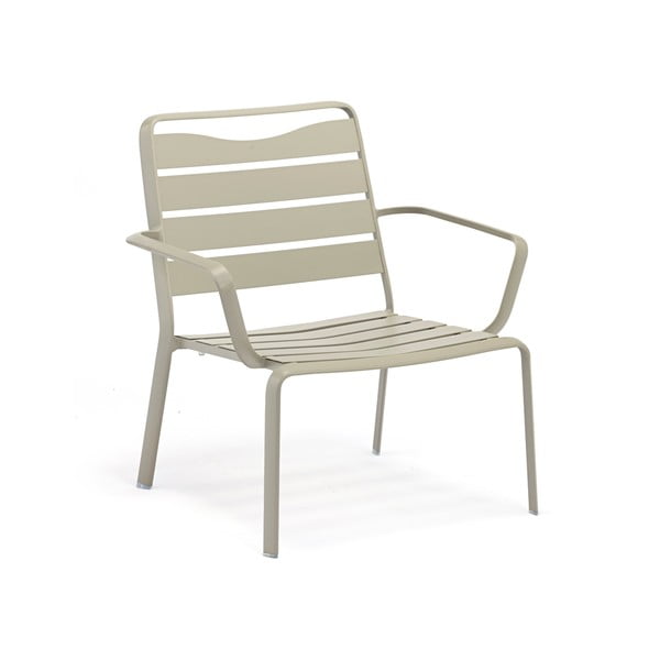 Szary metalowy fotel ogrodowy Spring – Ezeis