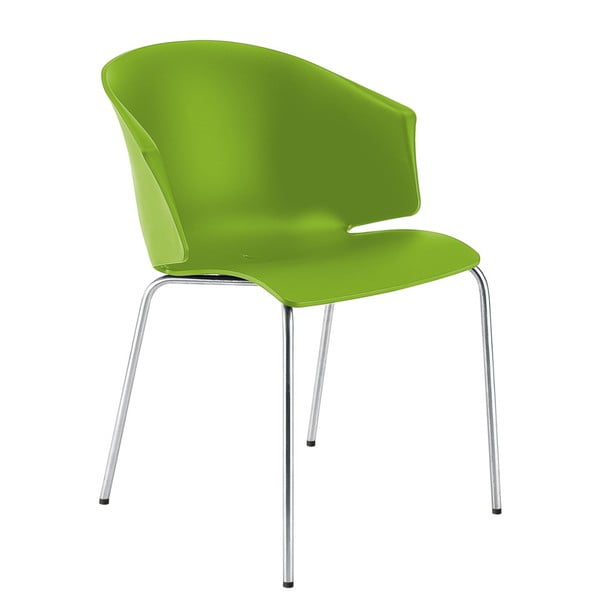 Zielone krzesło Pedrali Grace