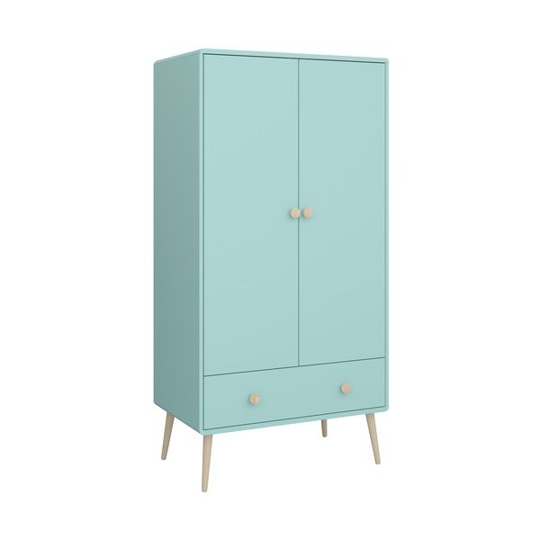 Turkusowa szafa dziecięca 80x160 cm Gaia – Tvilum-image-2